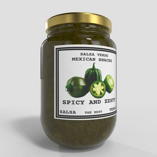 Salsa Verde Sauce Jar
