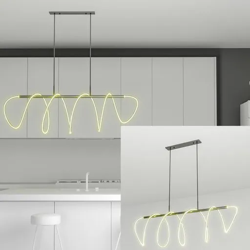 Detailed 3D model of a modern ceiling light with 11243 polys, rendered in Blender Cycles, displayed in a neutral setting.