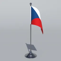 Czech Republic Table Flag