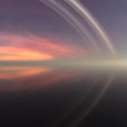 Sci-Fi Pure Sky Planet Rings