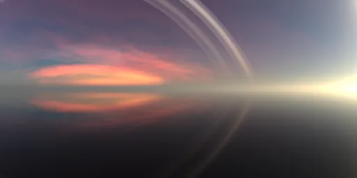 Sci-Fi Pure Sky Planet Rings