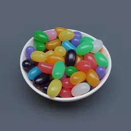 Bowl of Jumbo Jellybeans