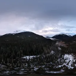 Cloudy Mountain Landscape Sunset