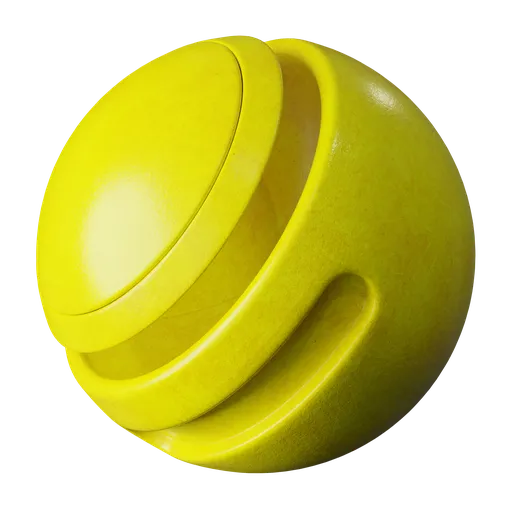 Yellow painted metal