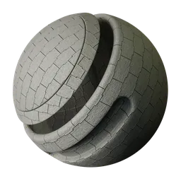 Highly detailed PBR concrete texture with adjustable scale, color variations, and reflection for 3D modeling in Blender.