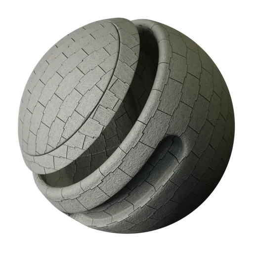 Highly detailed PBR concrete texture with adjustable scale, color variations, and reflection for 3D modeling in Blender.