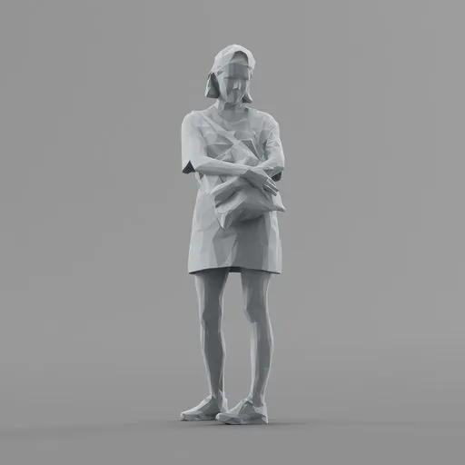 Lowpoly Female Standing