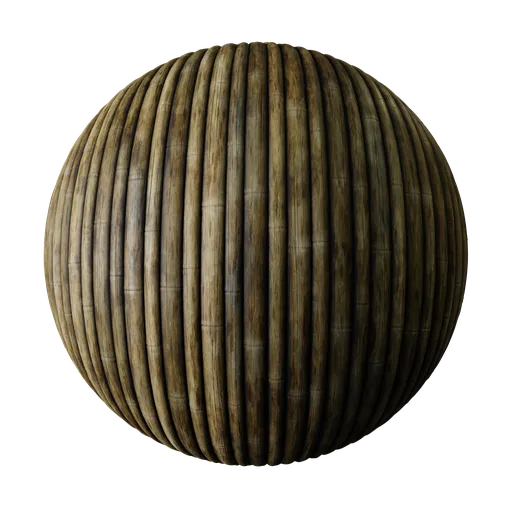 Old bamboo wall