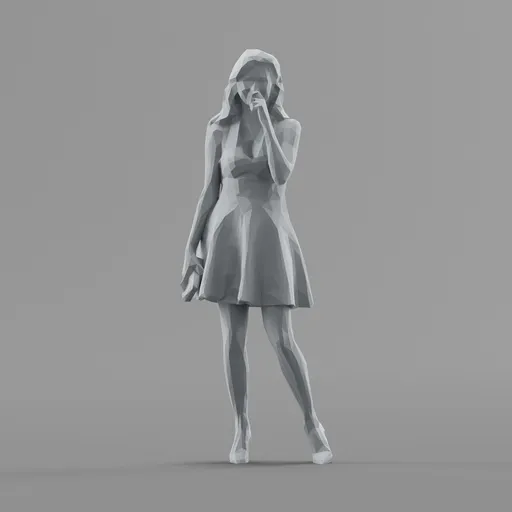 Lowpoly Female Standing