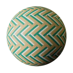 AR3DMat Herringbone Wallpaper Grove