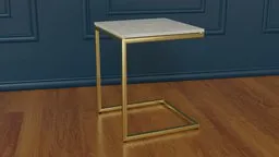 Smart marble brass c table