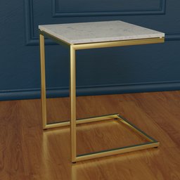 Smart marble brass c table