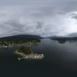 Aerial Overcast Nature Landscape