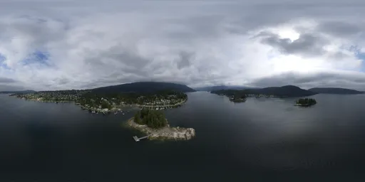 Aerial Overcast Nature Landscape