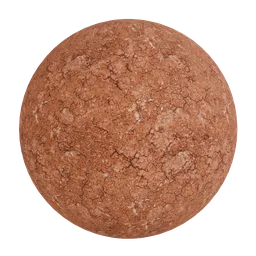 Red brown clay soil