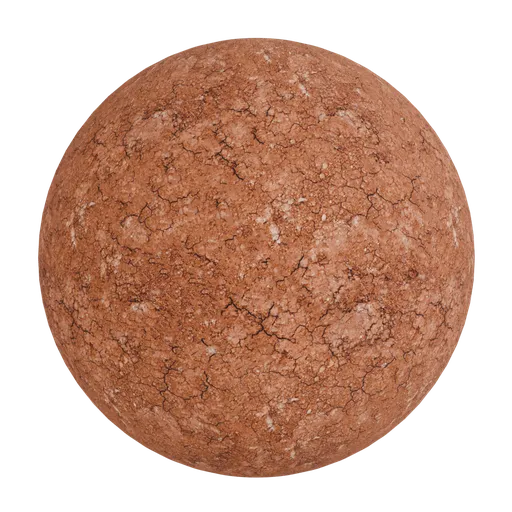 Red brown clay soil