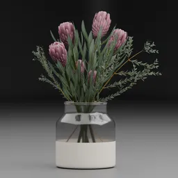 Protea Flower Vase