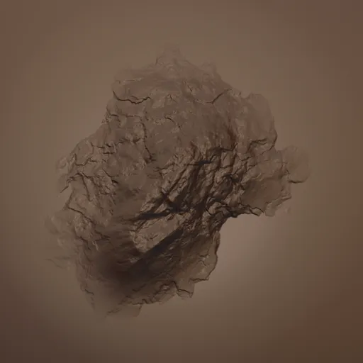 3D Rock Rugged Brush effect for sculpting realistic terrains in Blender 3D models.