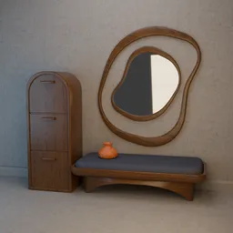 Console and mirror