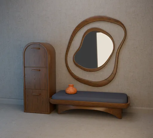Console and mirror