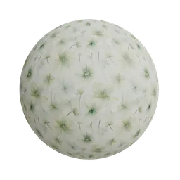 Pastel green floral wallpaper
