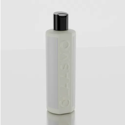 Cosmetics conditioner white bg setup