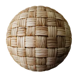 Wicker or Woven raffia basket