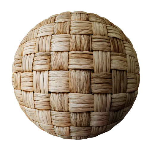 Wicker or Woven raffia basket