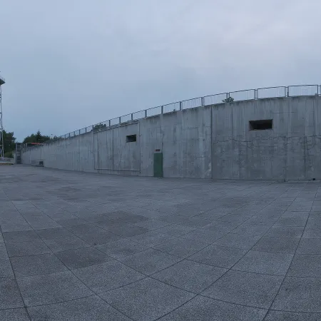 Overcast Industrial Courtyard