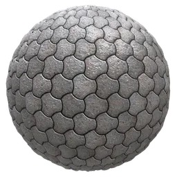 Seamless PBR Stylized Stone Floor Texture for Blender 3D with adjustable settings and color variations.