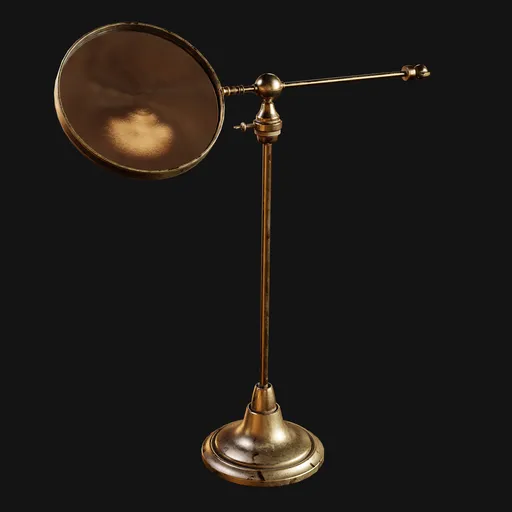 Antique Brass Tabletop Magnifying Glass