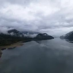 Rainy Overcast Day at Lake