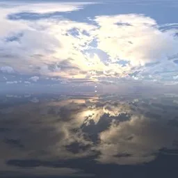 Real cloudy blue sky