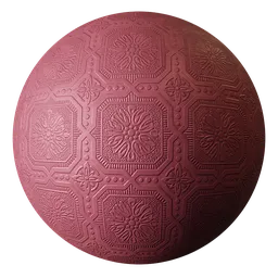 Wallpaper Anaglypta Dark Pink