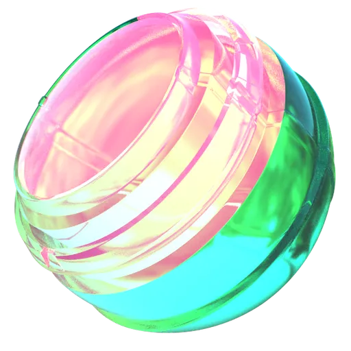 High-quality, bi-color procedural glass shader for Blender 3D, PBR ready with versatile single-node setup.