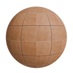 Terracotta floor tiles