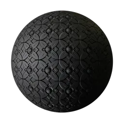 Dark Gothic Carved rubber tile
