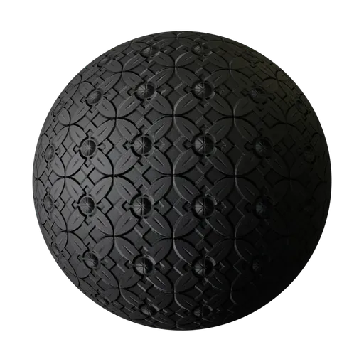 Dark Gothic Carved rubber tile