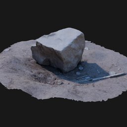 Scan 3d Raw Stone