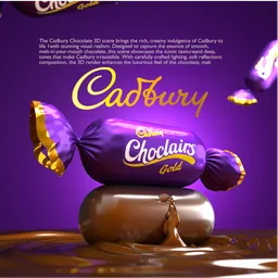 Cadboury chocolate creative shot
