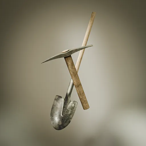Shovel and pickaxe