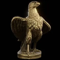 statue of Brass Striding Eagle