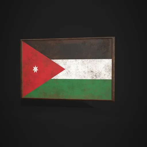 Jordan Flag Picture Frame