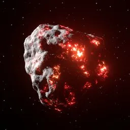 Glowing Asteroid