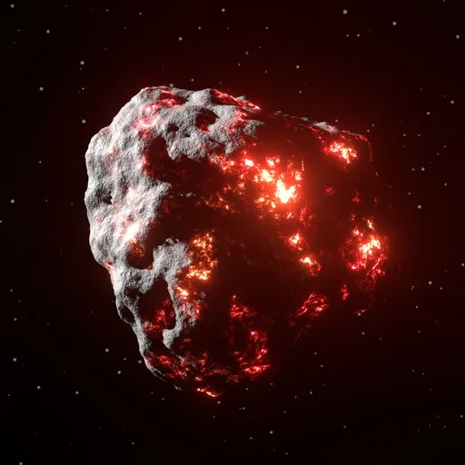 Glowing Asteroid