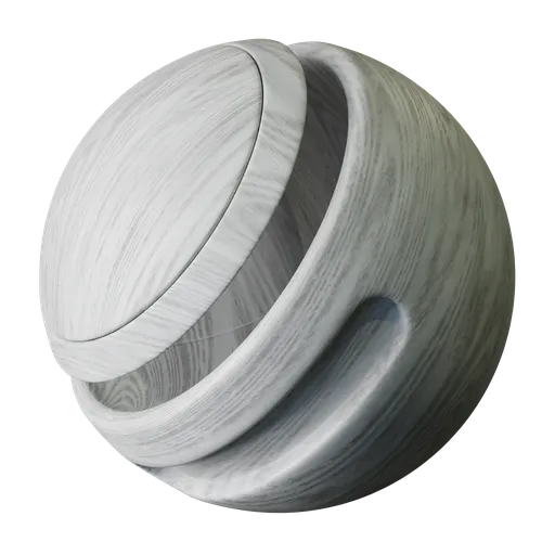 Realistic white wood PBR texture for 3D rendering in Blender, with detailed surface for unwrapped models.
