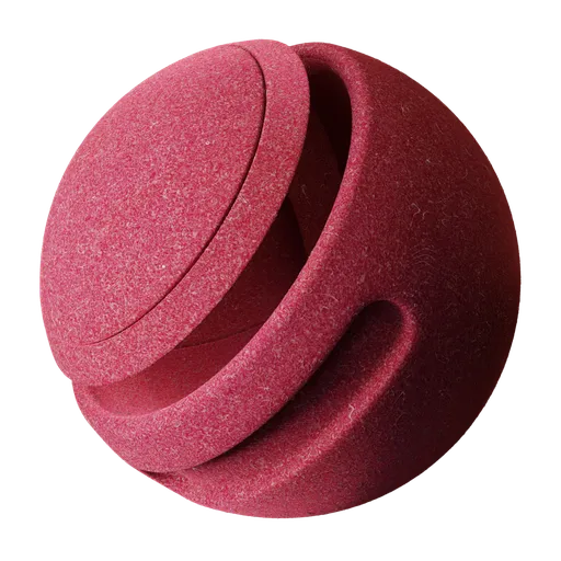 High-quality procedural soft felt non-woven fabric 3D material with PBR support for Blender.