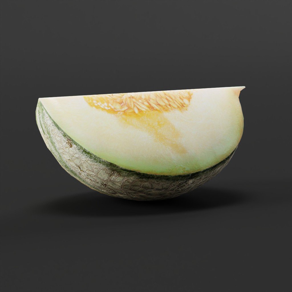 Melon Slice (Charentais) | FREE Fruit & Vegetables models | Blendkit
