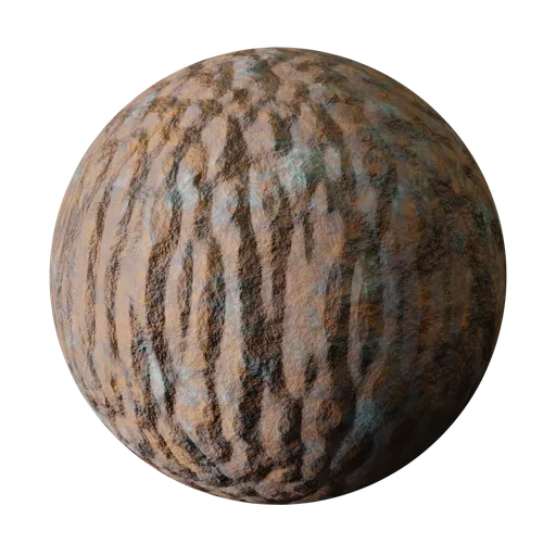 Seamless PBR Pine Tree Bark texture for 3D modeling and rendering in Blender.