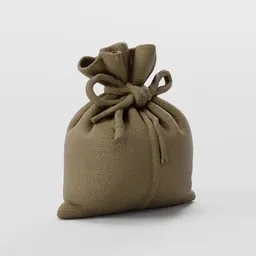 Hessian Tied Bag